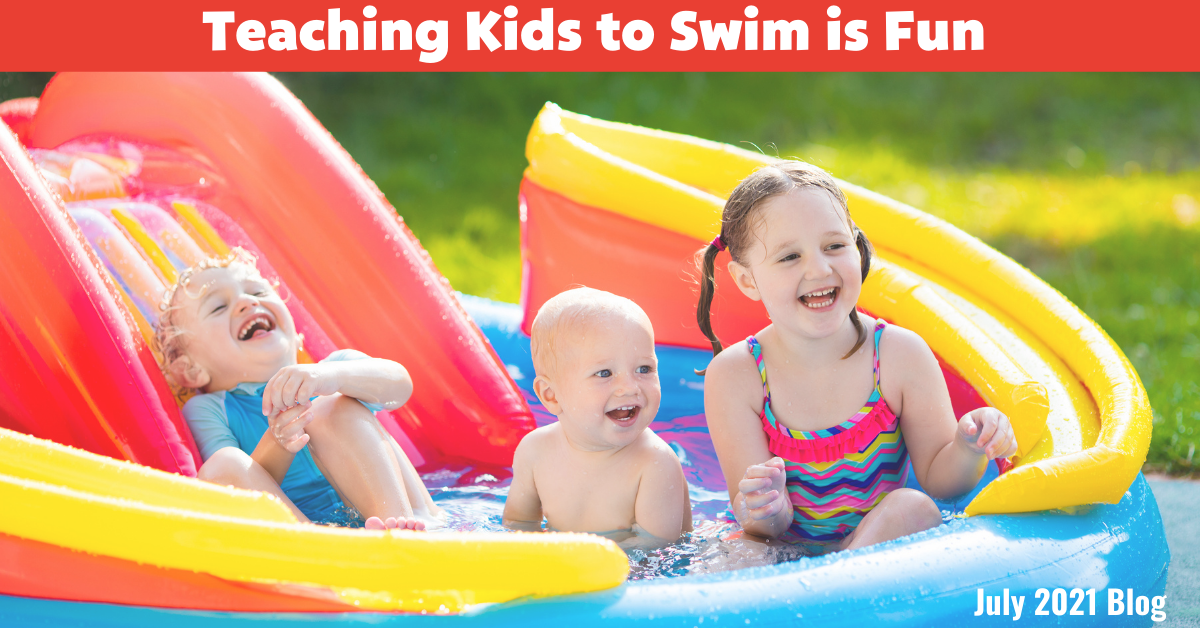 teaching kids to swim is fun