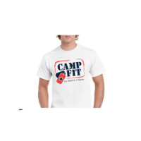 White CampFit SS Tee